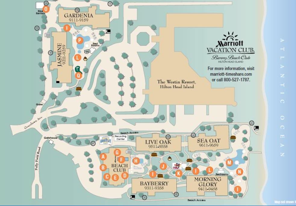 Layout of the area
