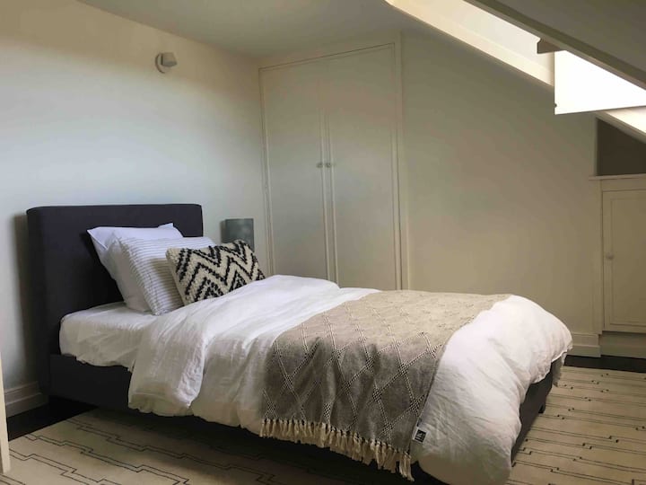 King single attic room with city views