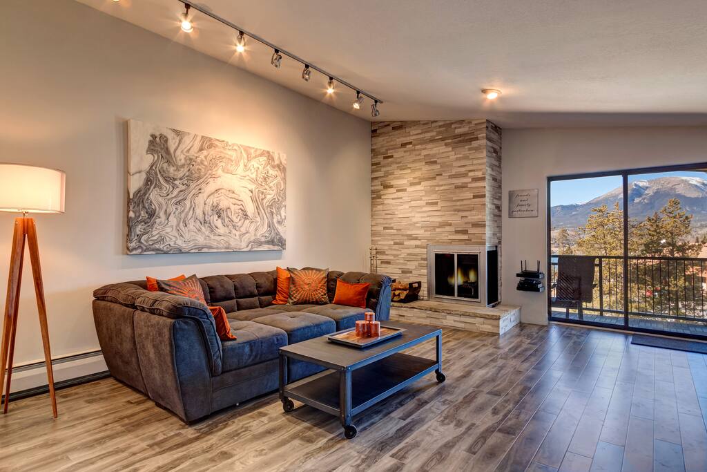 Living Room Sectional converts to additional sleeping option