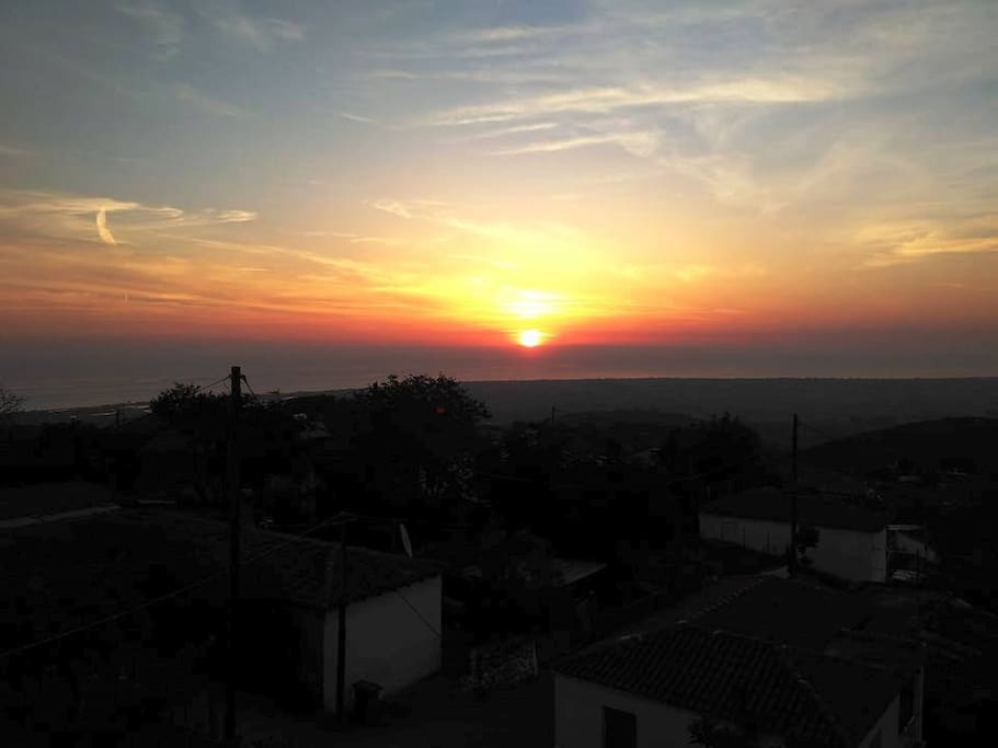 Sunrise view from veranda