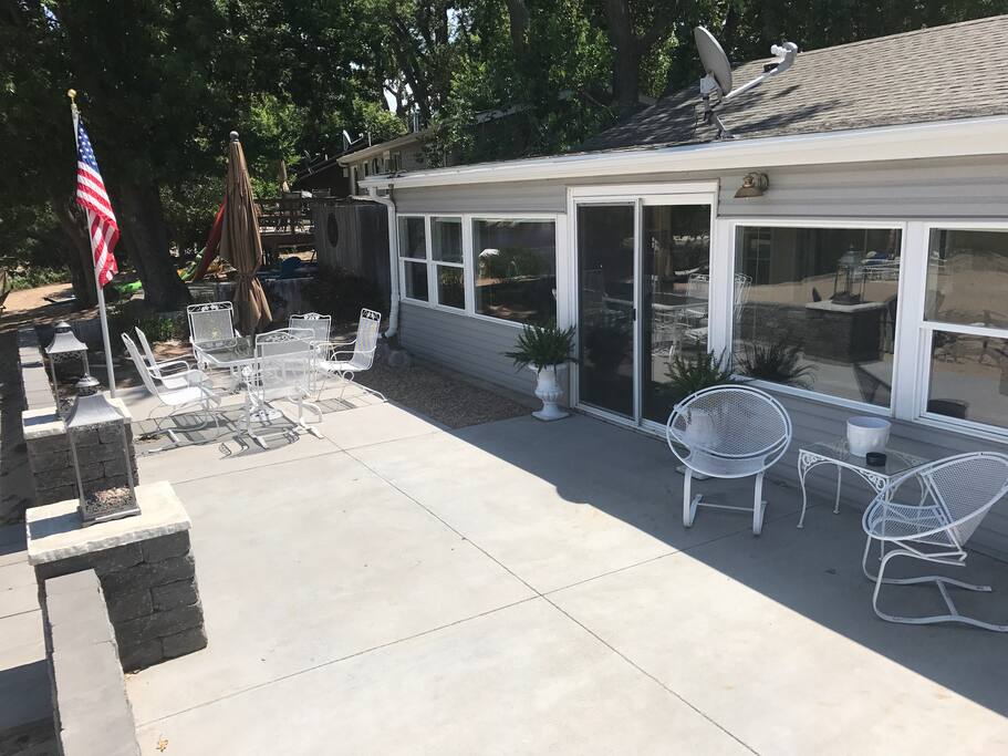North facing patio