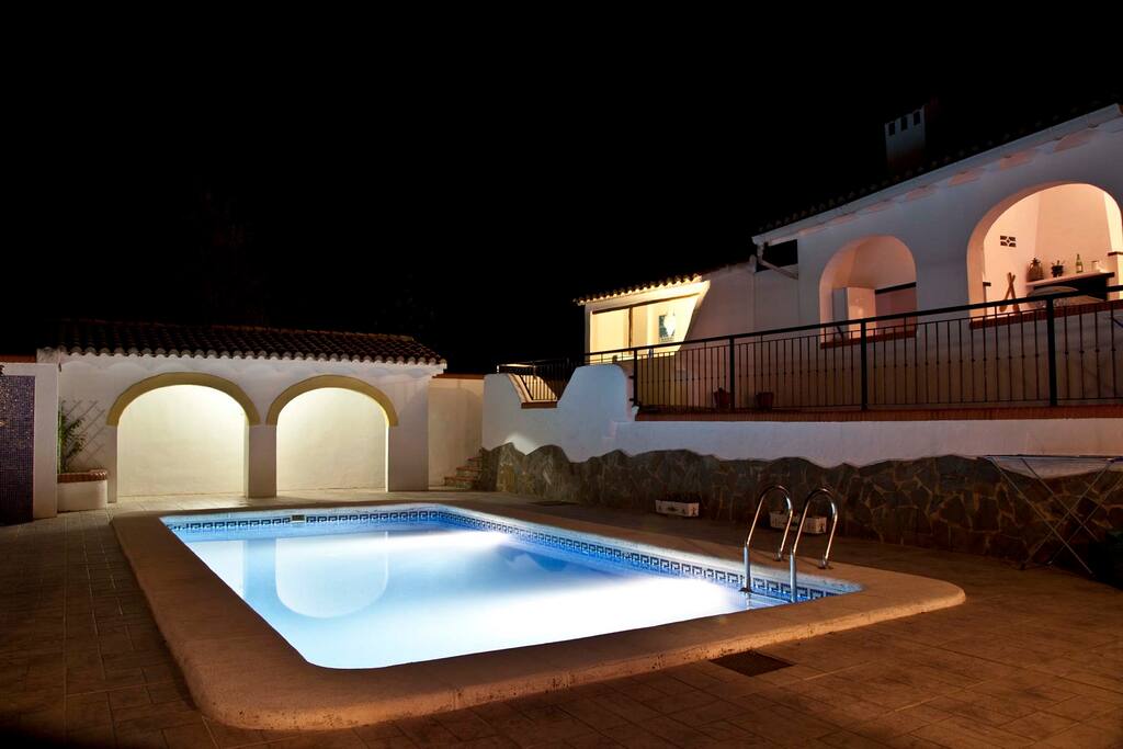 Pool at night