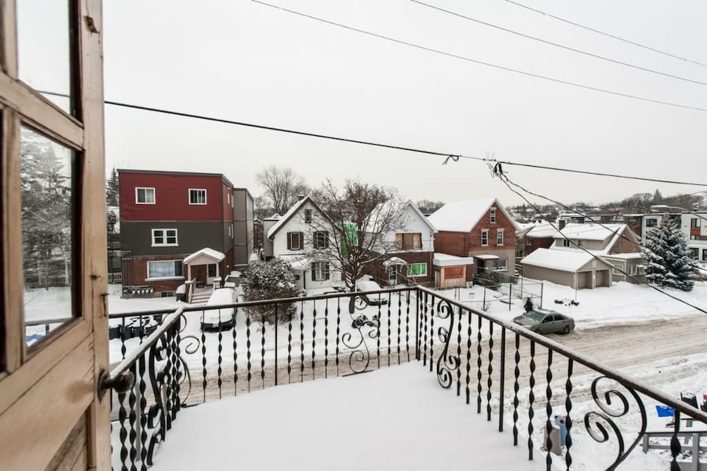 Balcony of the snowy Ottawa winter!!