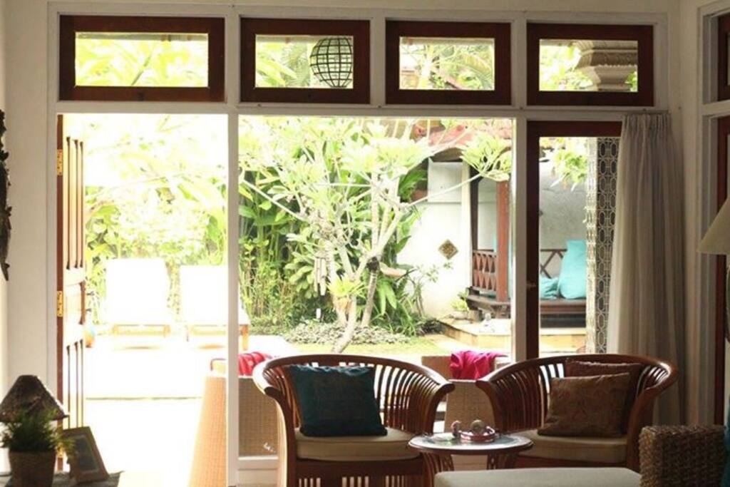 Garden views from your lounge