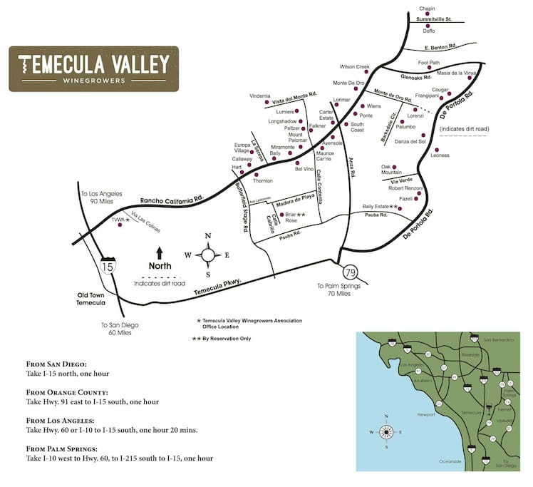 Temecula winery map.