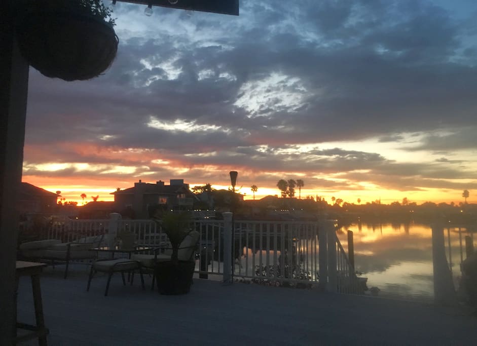 Enjoy beautiful sunsets from the deck