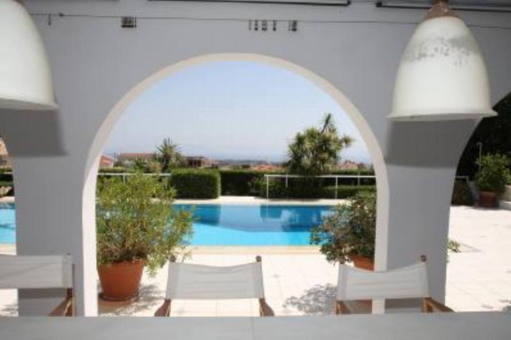 The pool from the bar