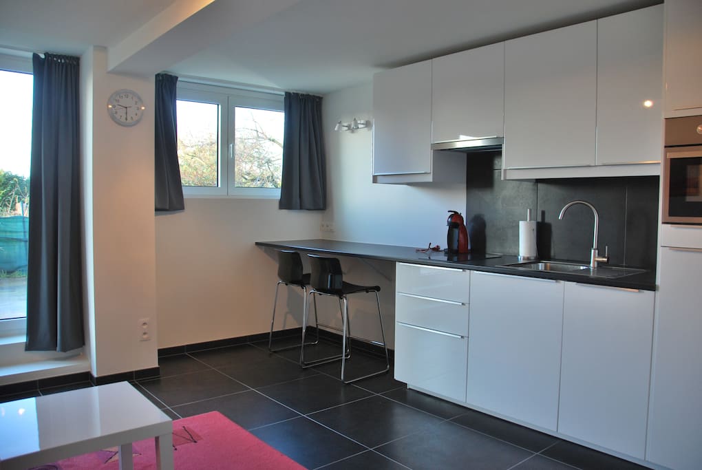 Fully equipped kitchen (combi oven, dishwasher, all utensils)