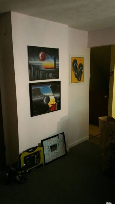Artwork in living room