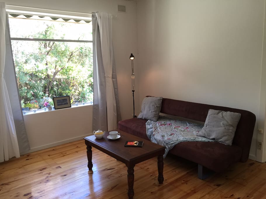 Lounge area looking onto front court yard