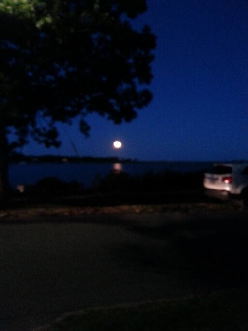 Evening view from front yard
