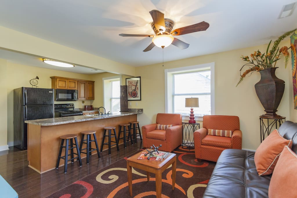 Upstairs living room/kitchen