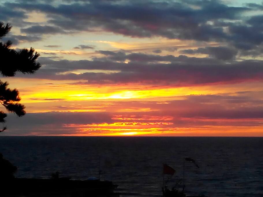 Vue mer le soir !
