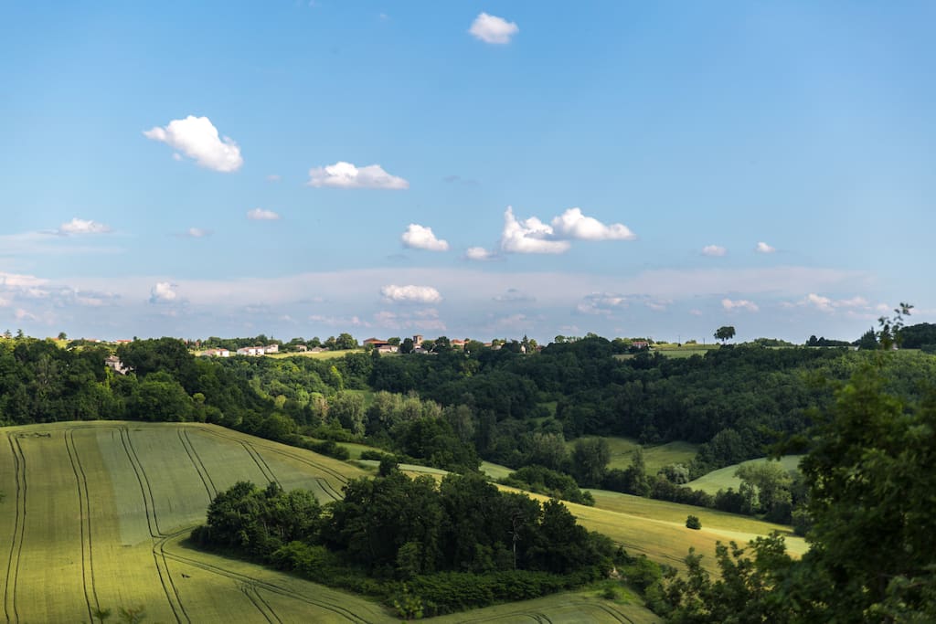 Our view over the valley below.