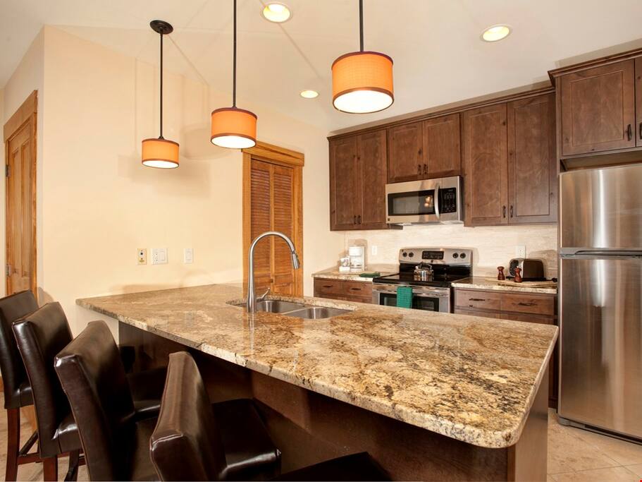 Cook up a storm in the fully-equipped kitchen