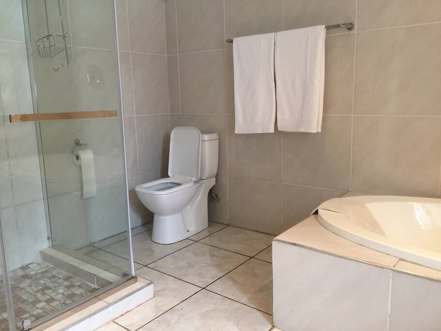 On Suite Bathroom, Shower and Tub.