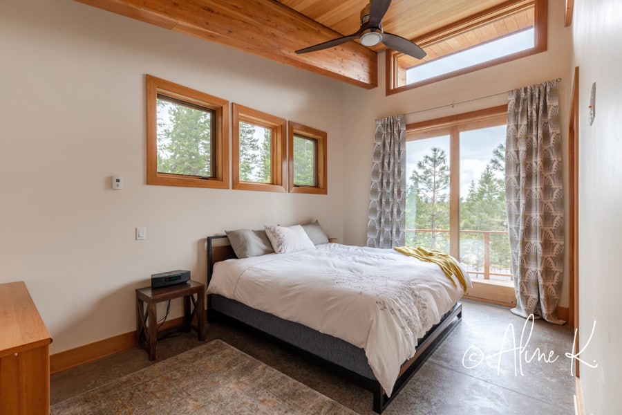 Master bedroom with attached bath
