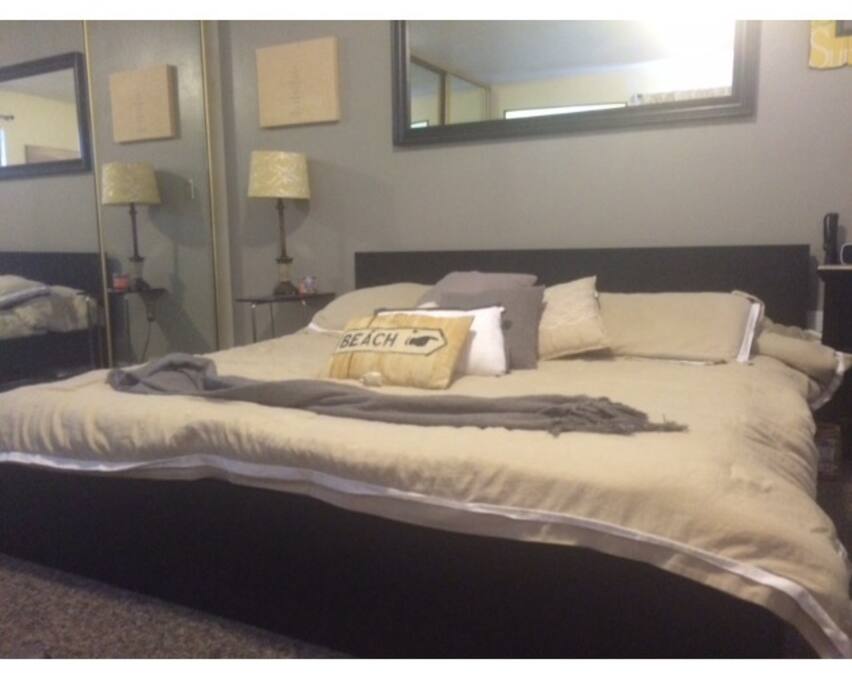 Comfy Cal King bed