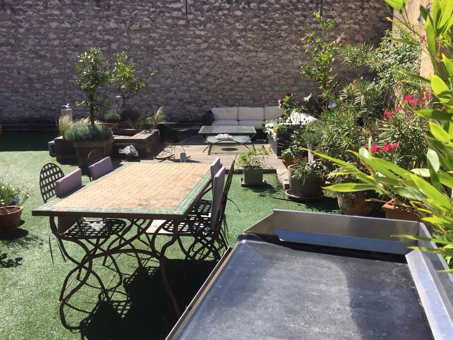 plancha et table