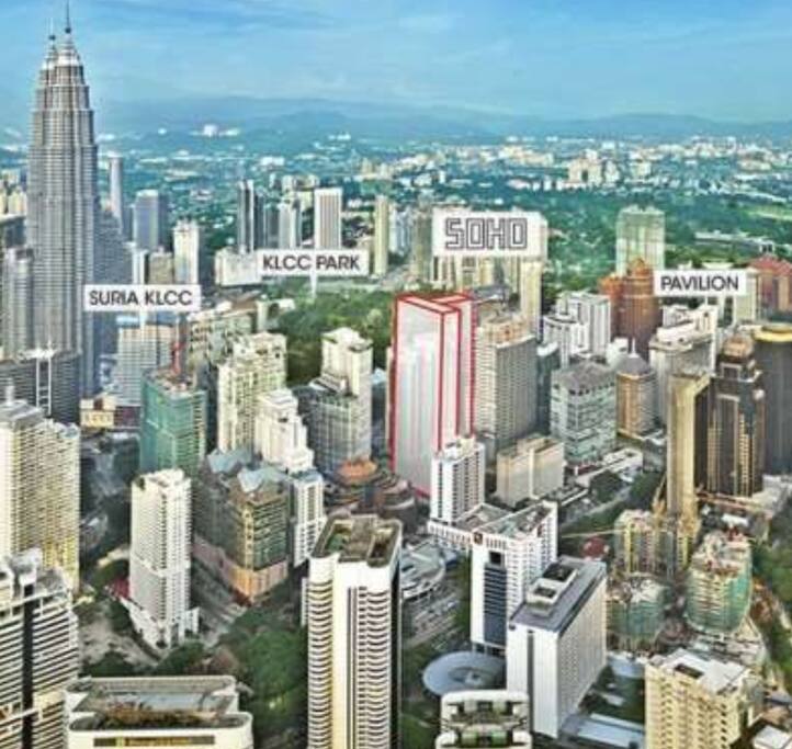 Strategic location between Suria KLCC and Pavilion Mall