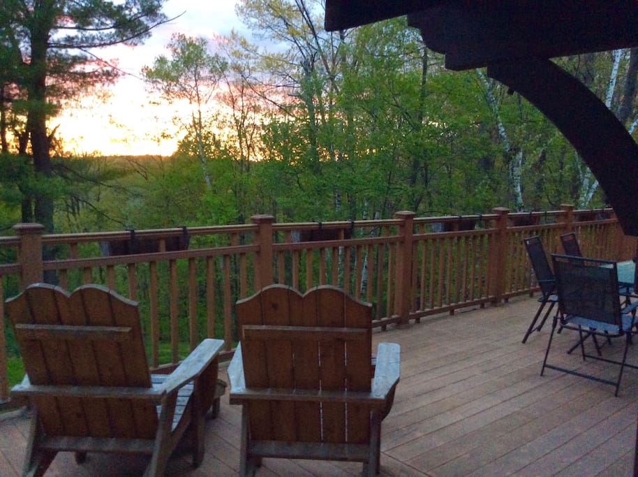 Sunset from the deck.