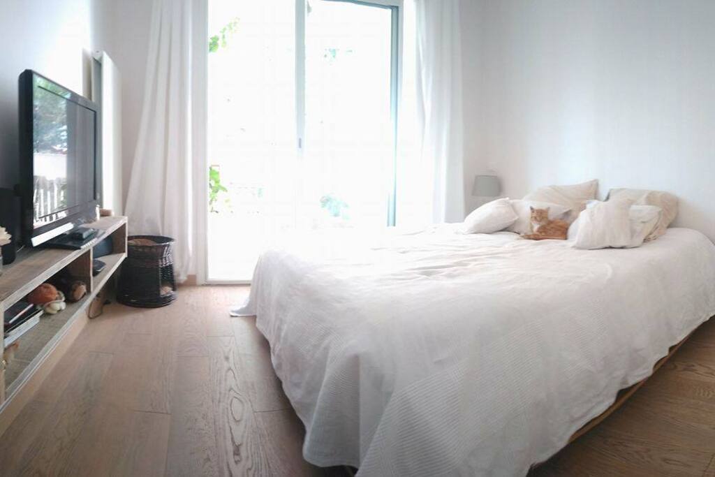 Chambre 1 sur terasse, lit 160cm
