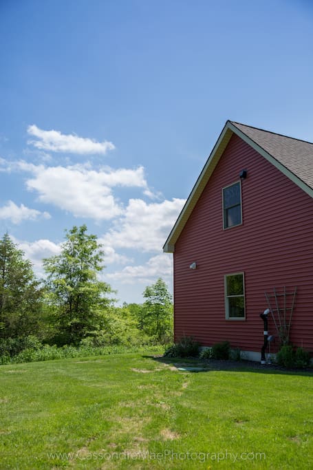 upstairs studio in barn