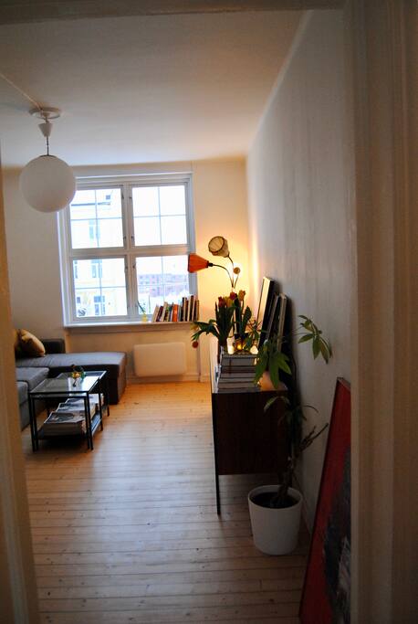 The couch in the living room can be folded out to a double bed if you need extra sleeping space.