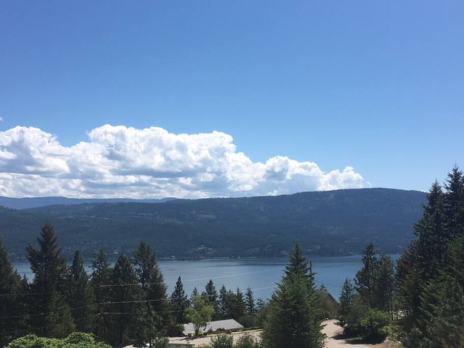 View from the 45' x 12' wrap around deck.