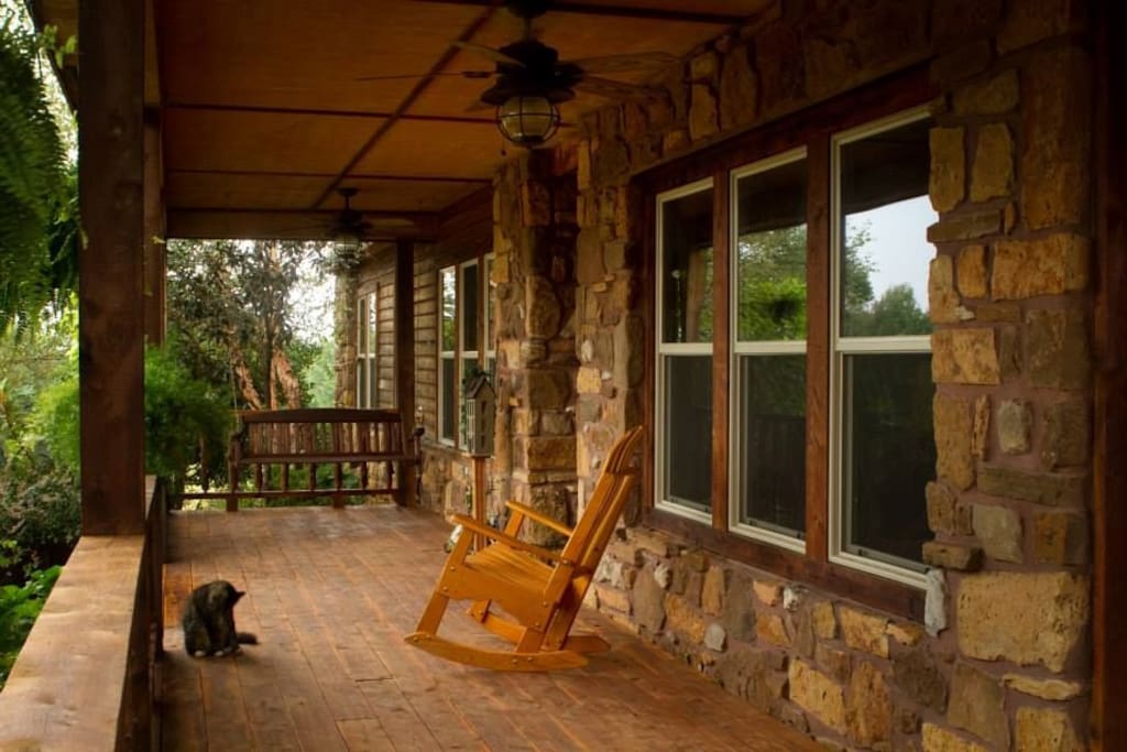 Front porch of Lodge