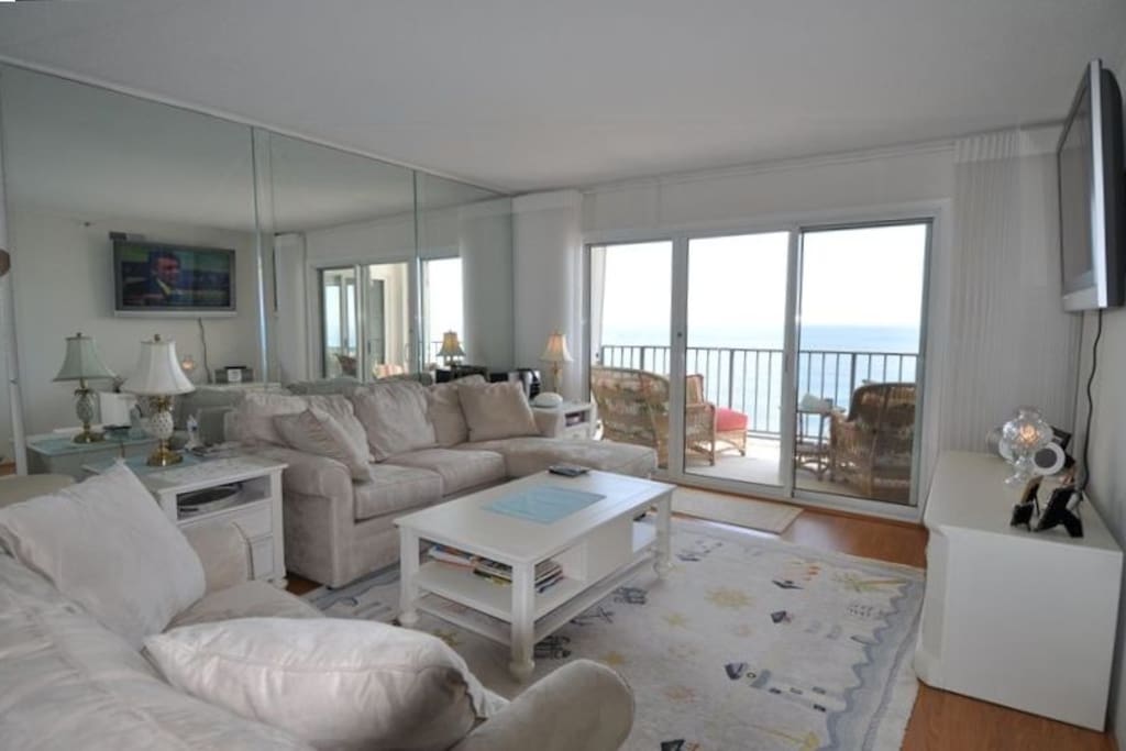 Living Area with Balcony