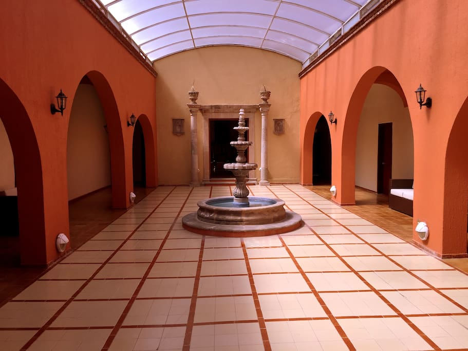 Un patio cálido