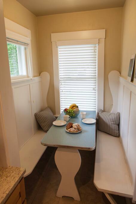 Our lovely and delightful breakfast nook