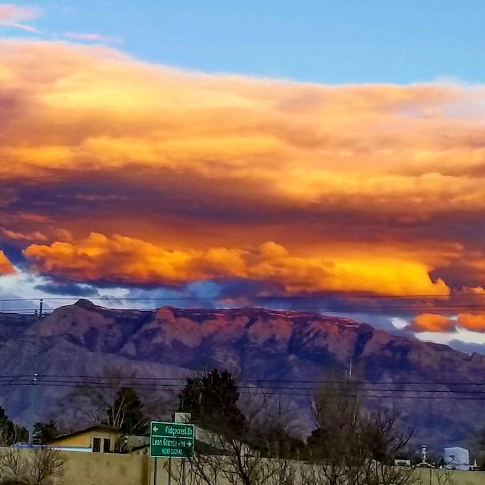 Sunset over the Sandias
