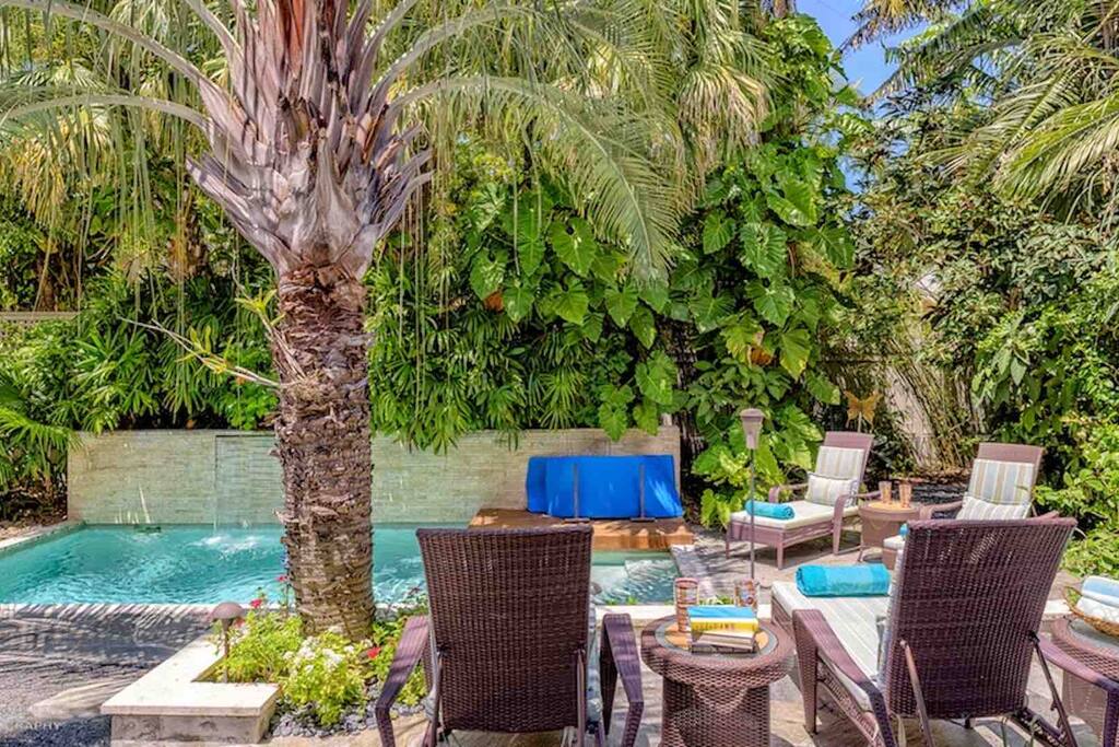 Stay cool on those hot Key West days by relaxing in the pool...