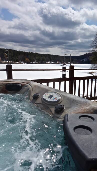If you are an early riser, enjoy your coffee in your private hot-tub while watching the sunrise. If not, enjoy the hot-tub anytime of the day!