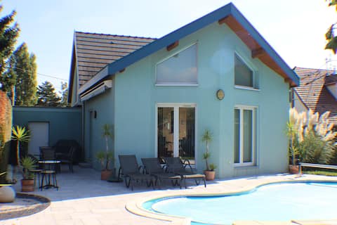 Very nice house with pool.