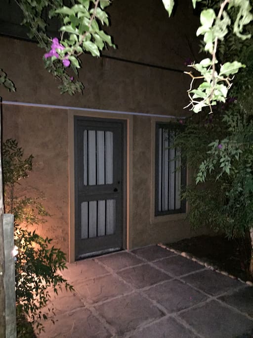 Private entrance with own private patio