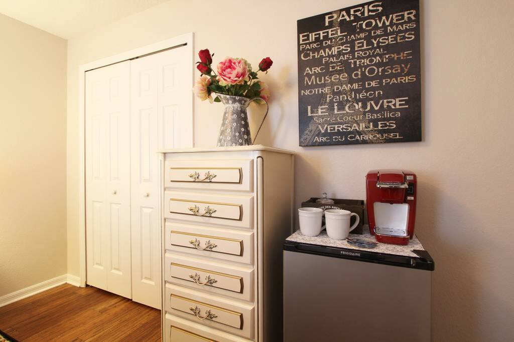 Plenty of storage and your own personal refrigerator