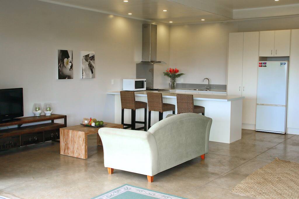 Studio lounge and kitchen