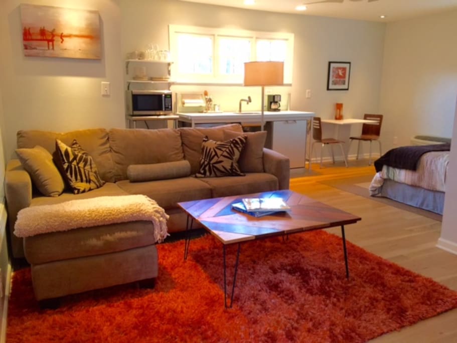Feel right at home on your super comfortable couch!