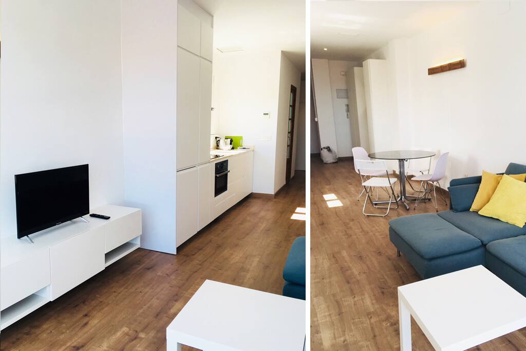 Living Room area & Kitchen