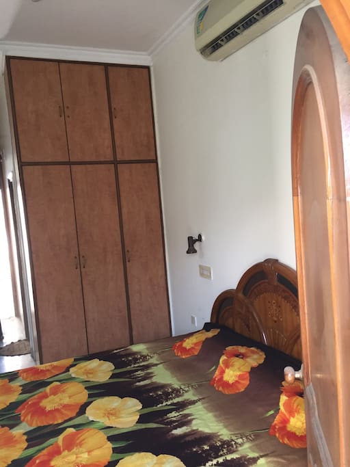 The room on the first floor we intend to rent out. View from the balcony inside the room.