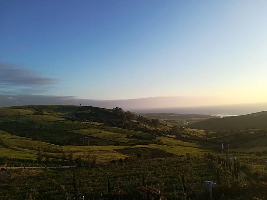 atardeciendo desde Casa Clara