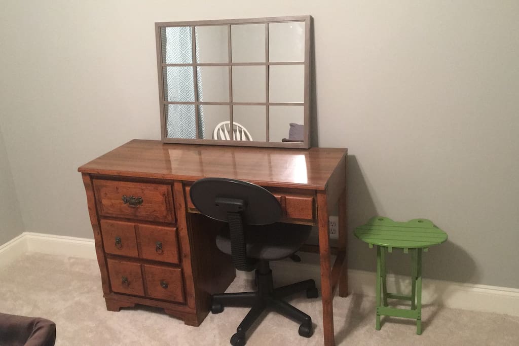 Desk and chair for your convenience!