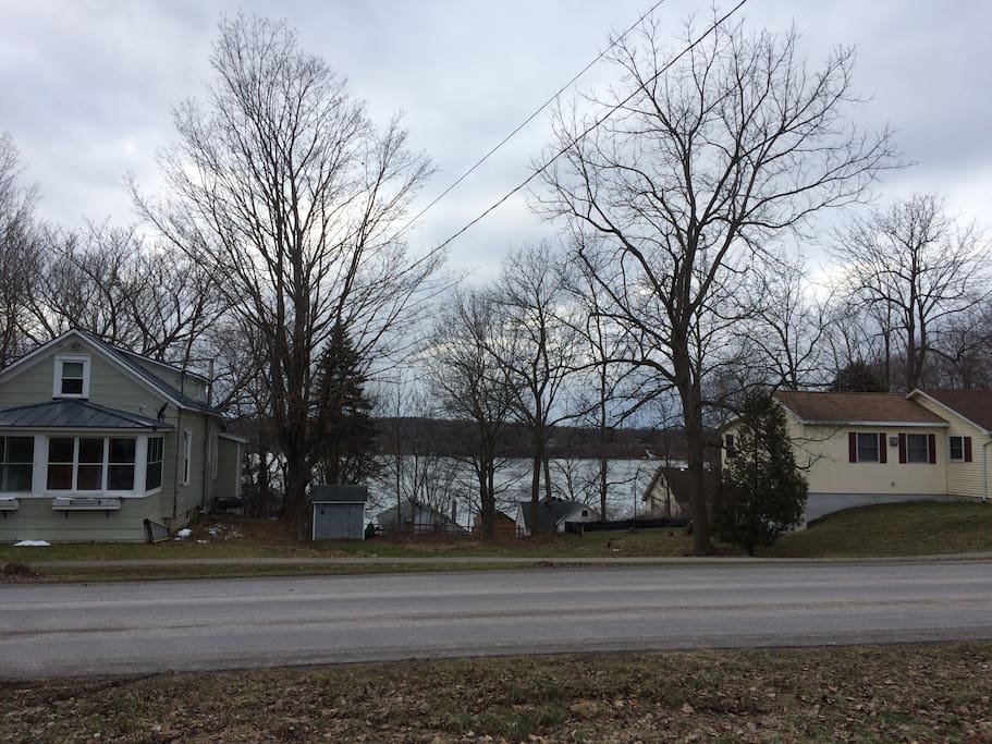 View of Little Sodus Bay from front yard