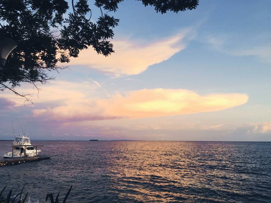 View from the cabins