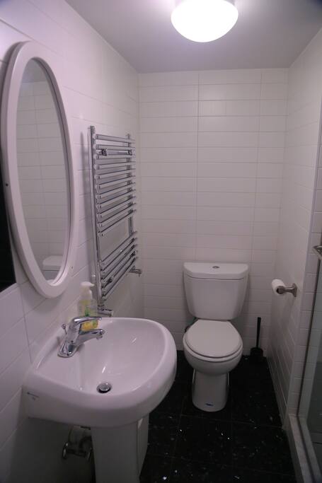 Your private, ensuite, brand new bathroom with towel warmer.