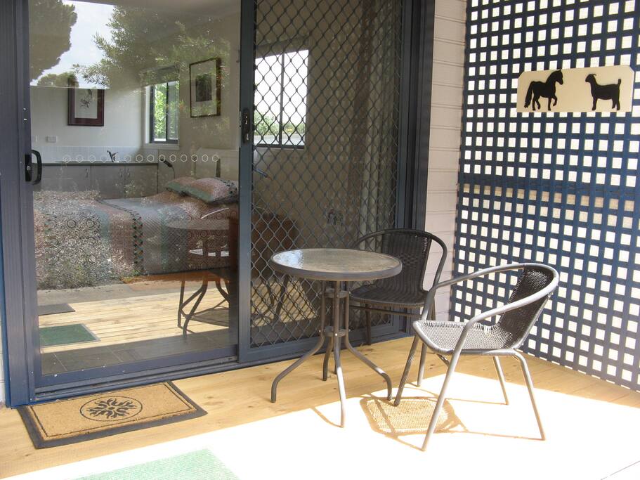 Private entrance and verandah