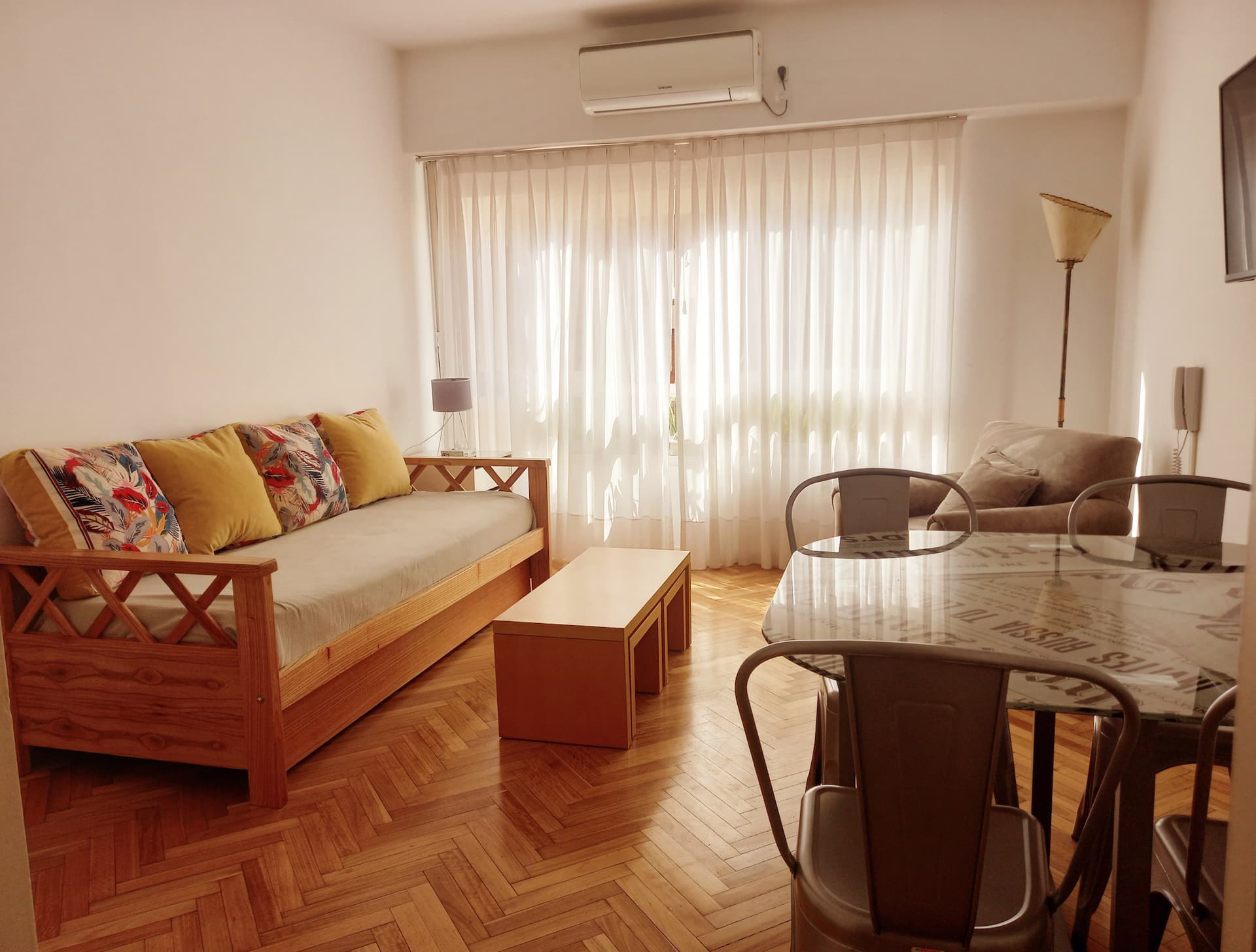 Apartamento de 1 quarto mobiliado em Palermo com café da manhã